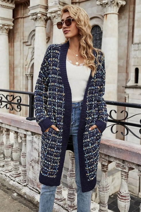 'Whimsy' Plaid Multicolour Cardigan - Celes Fashion